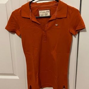 Aeropostale Orange Collared Shirt